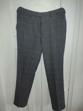 Uniqlo Gray Windowpane Dress Pants